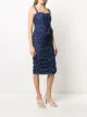P.A.R.O.S.H. vestido midi con motivo de lunares