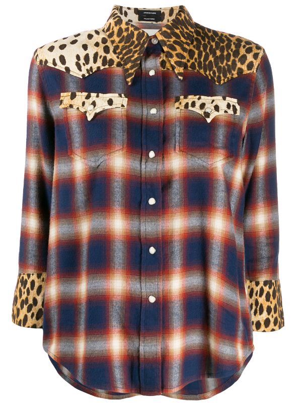 leopard western shirt