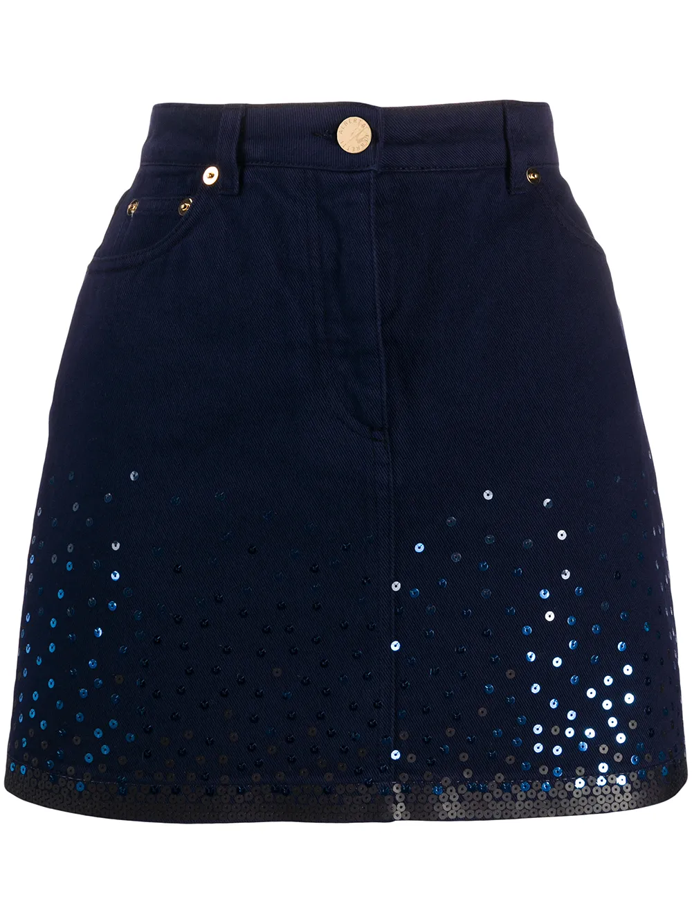 Alberta Ferretti sequin embroidered mini skirt | Blue | Image 1