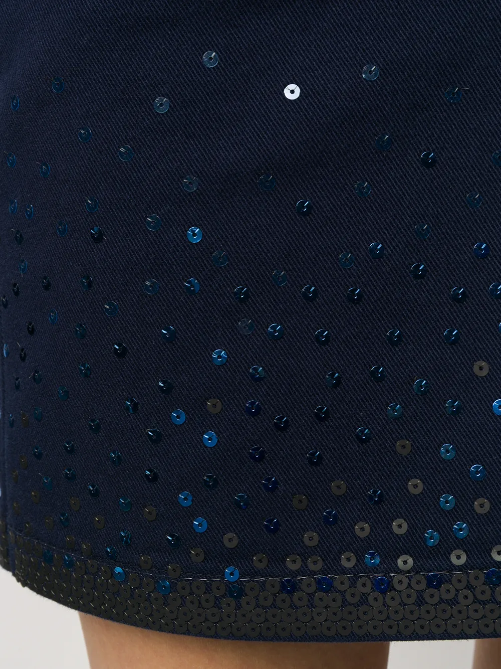 Alberta Ferretti Mini-rok met pailletten Blauw