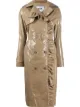 Image 1 of MSGM ruffle-trimmed trench coat