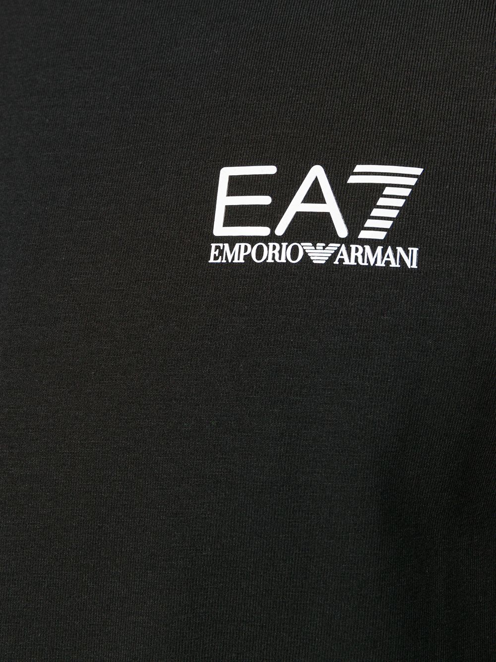 Ea7 Emporio Armani Logo Print Crew Neck T-shirt - Farfetch