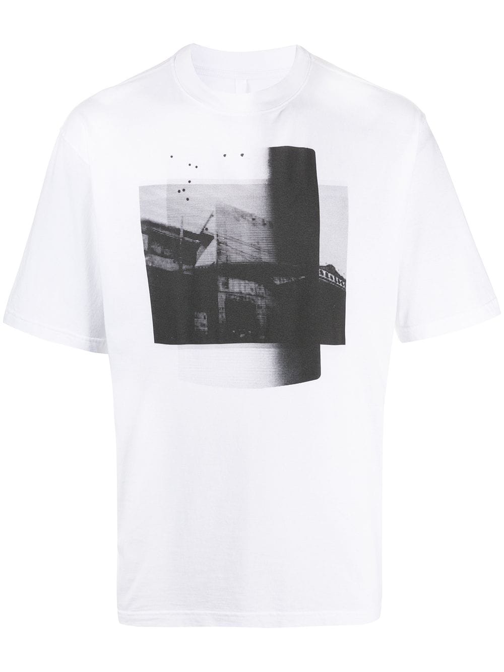 Shop Ben Taverniti Unravel Project Graphic-print Cotton T-shirt In White