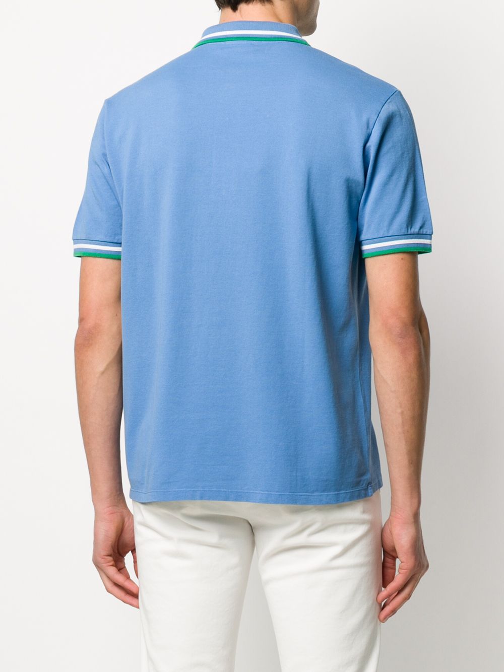 фото Etro рубашка-поло с вышитым логотипом