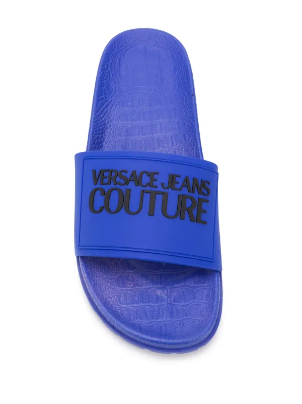 versace jeans couture slides
