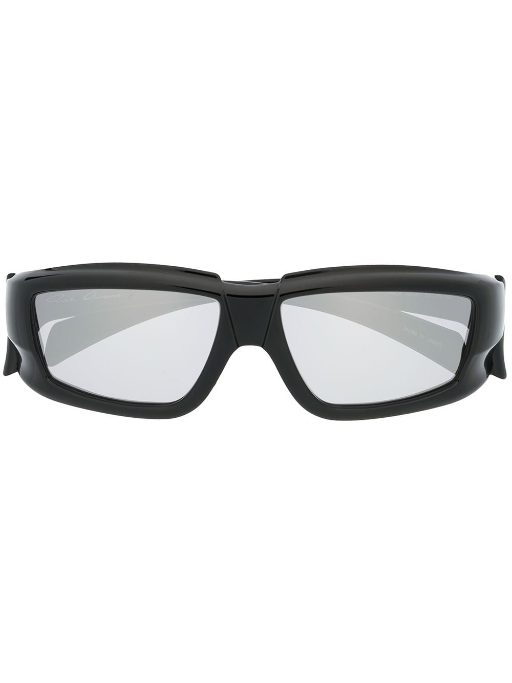 Rick Owens Square Frame Sunglasses In 黑色