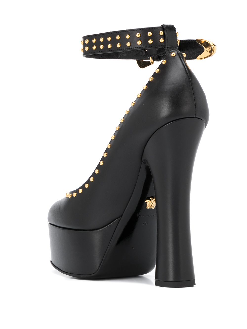 фото Versace туфли на платформе с ремешком и заклепками