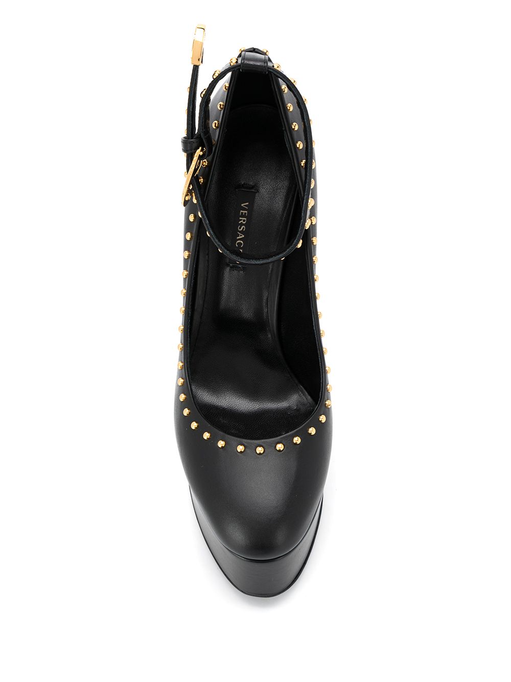 фото Versace туфли на платформе с ремешком и заклепками