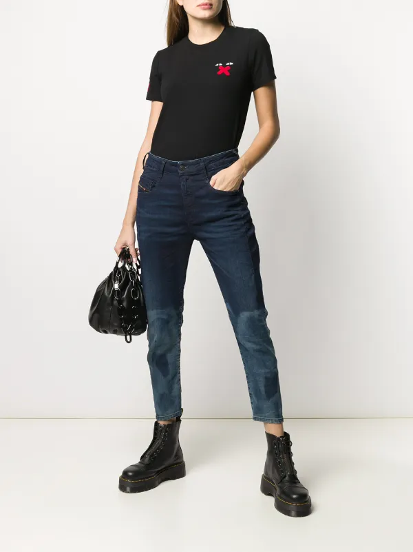 diesel high waist skinny jeans