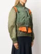 Sacai جاكيت بومبر متباين الألوان بطبقات