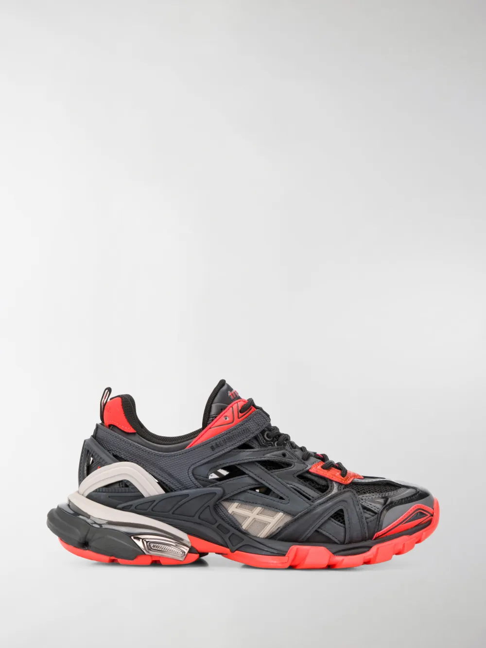 Balenciaga Track.2 Open Sneakers In Black