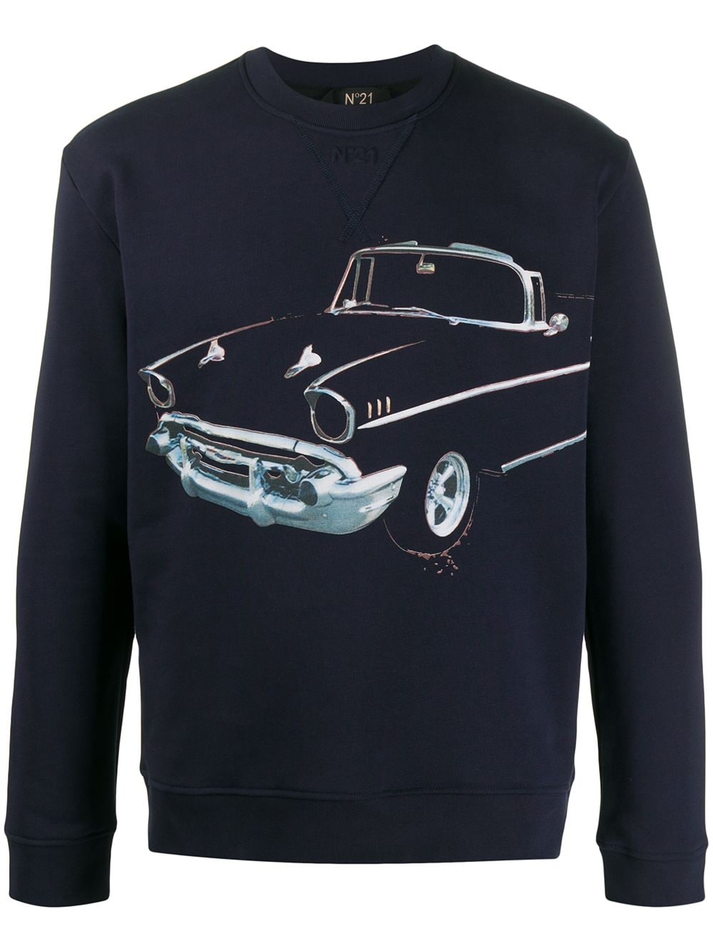 Shop N°21 Car Detail Sweatshirt In Blue
