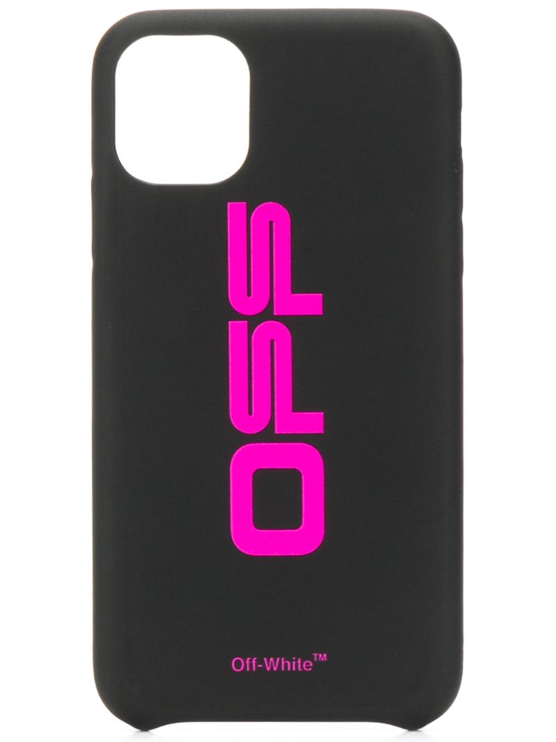 Off-white Logo Print Iphone 11 Case In Black