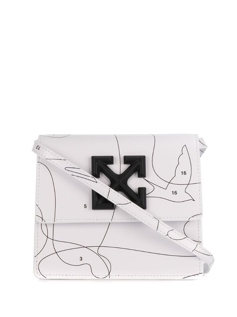 Off-white Puzzle Jitney 0.7 Crossbody Bag In White
