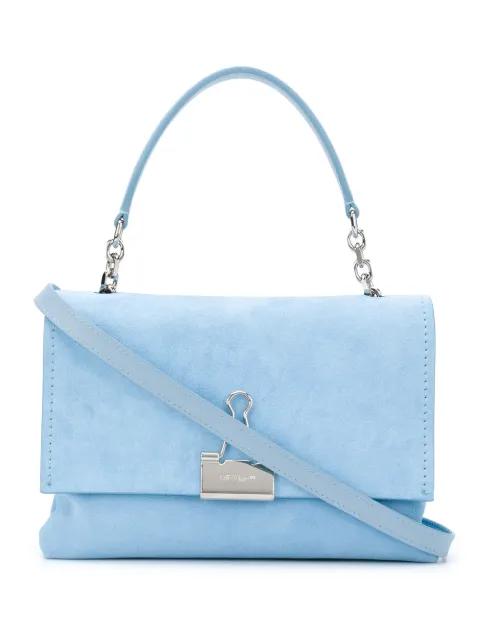 off white medium binder clip bolsa