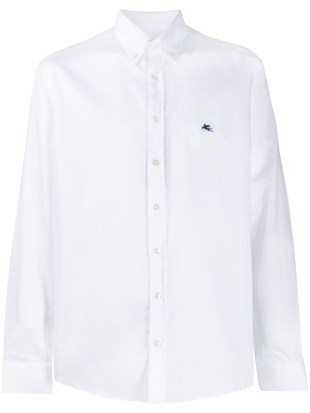 Etro Logo Embroidered Shirt In White