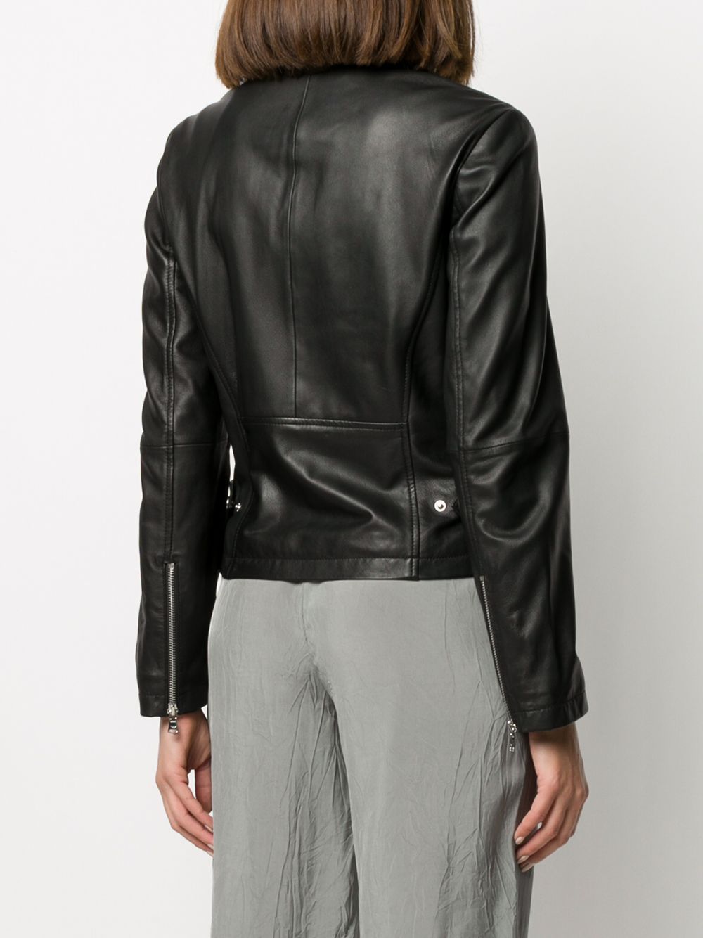 Emporio Armani zipped biker jacket Women