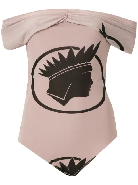Amir Slama off the shoulder swimsuit