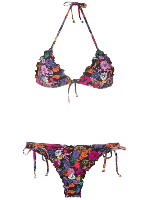 Amir Slama bikini triangular con volantes