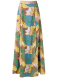 Amir Slama high-waisted maxi skirt - Multicolour