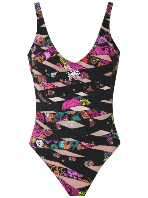 Amir Slama panelled swimsuit