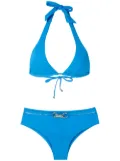 Amir Slama metallic embellishment bikini set - Blue