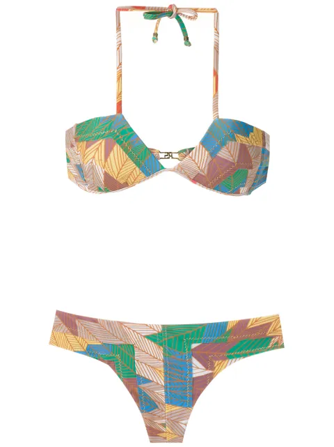 Amir Slama v-neck bikini set