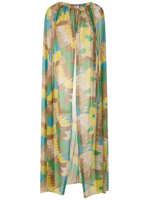 Amir Slama sheer cape dress