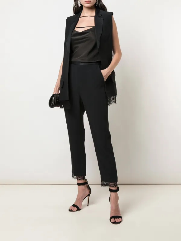 Kiki De Montparnasse Cropped lace-trim 