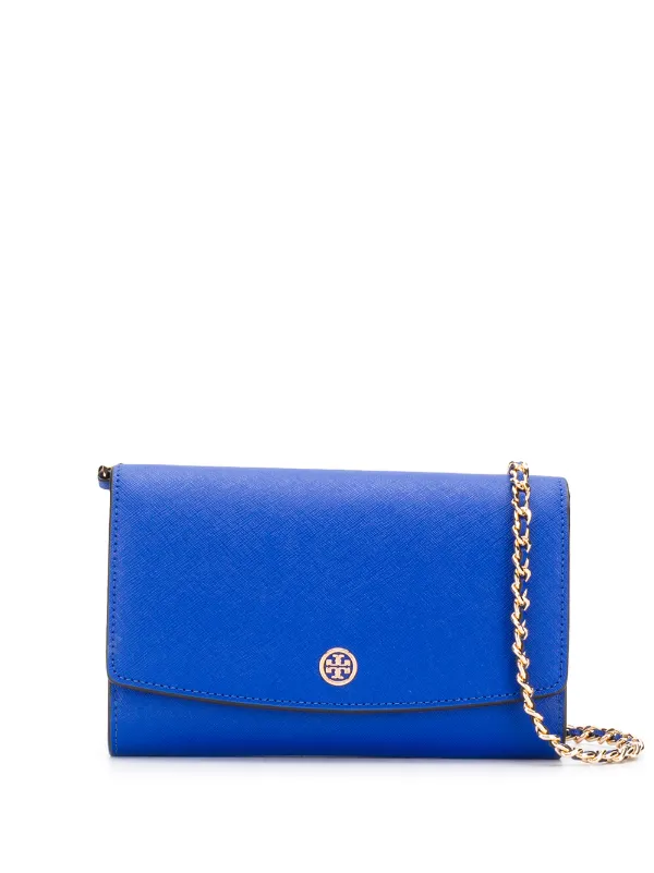 tory burch blue clutch