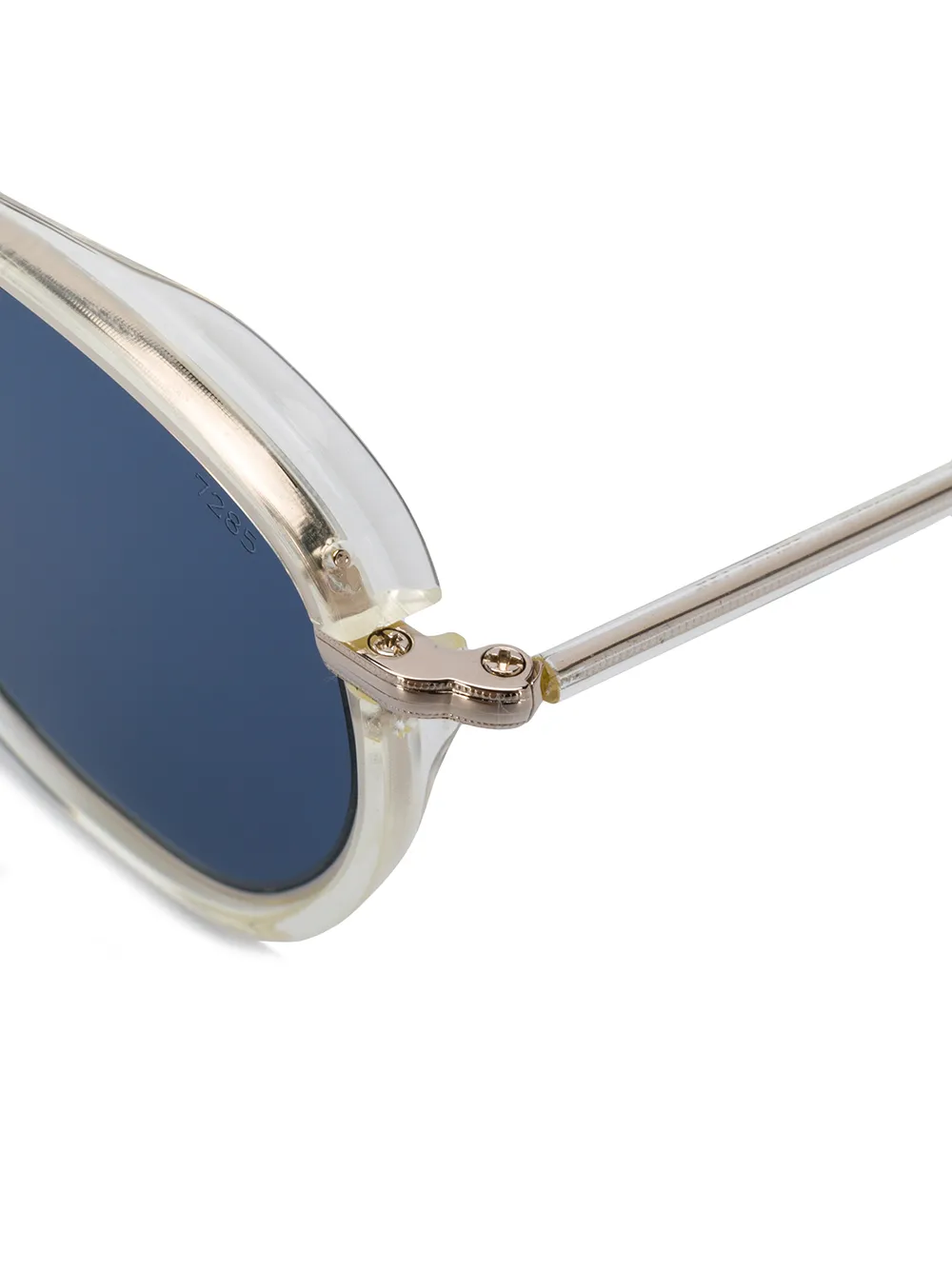 Eyevan7285 Zonnebril met rond montuur Beige