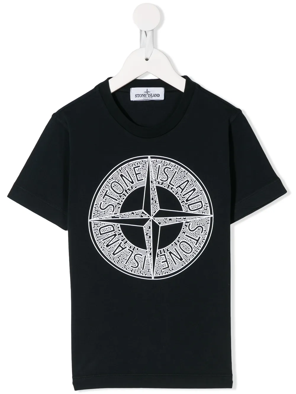 фото Stone island junior футболка с короткими рукавами и логотипом