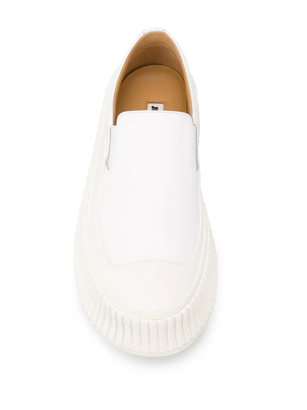 Jil Sander platform sole slip-on sneakers White