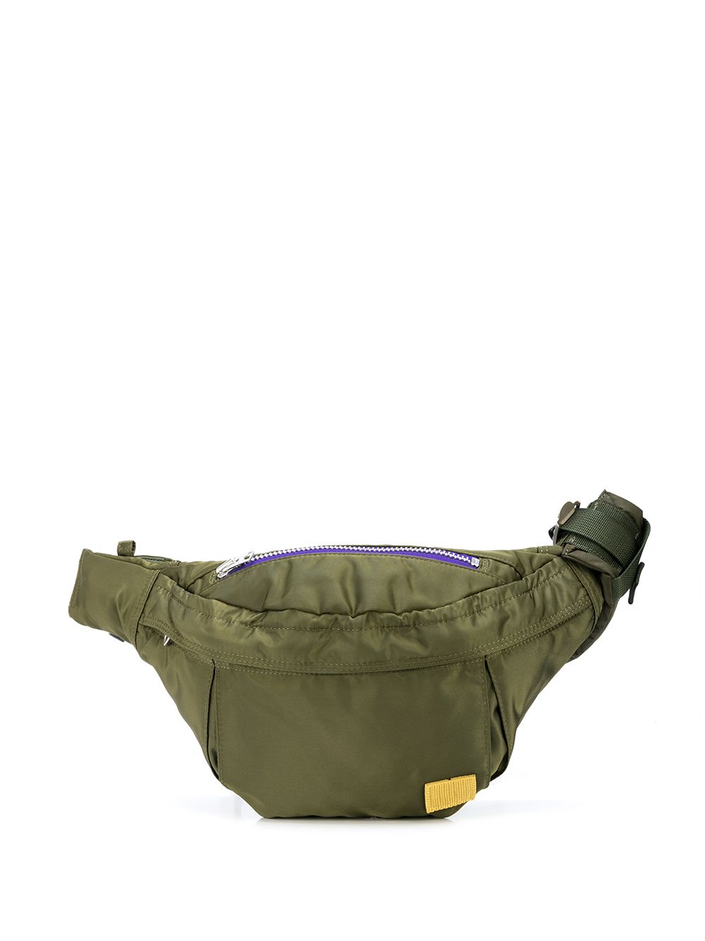 Sacai Zip Belt Bag In Khaki