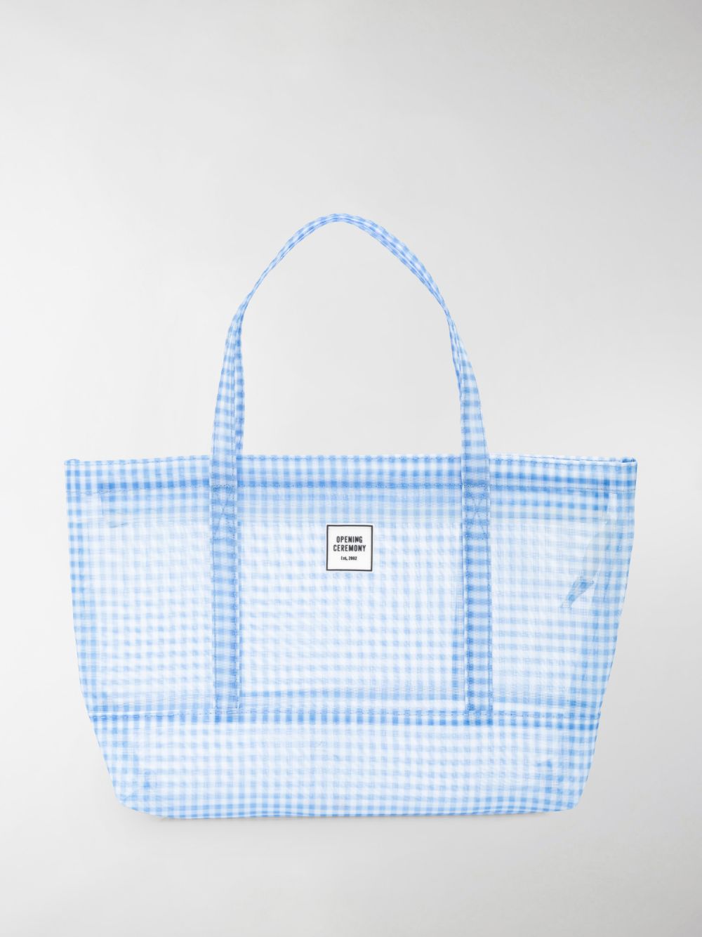 OPENING CEREMONY GINGHAM SMALL CHINATOWN TOTE,14848633