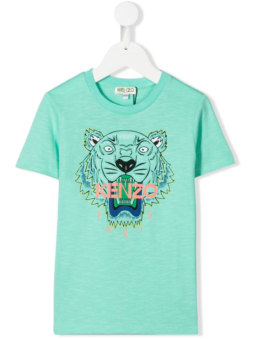 фото Kenzo kids футболка с принтом tiger