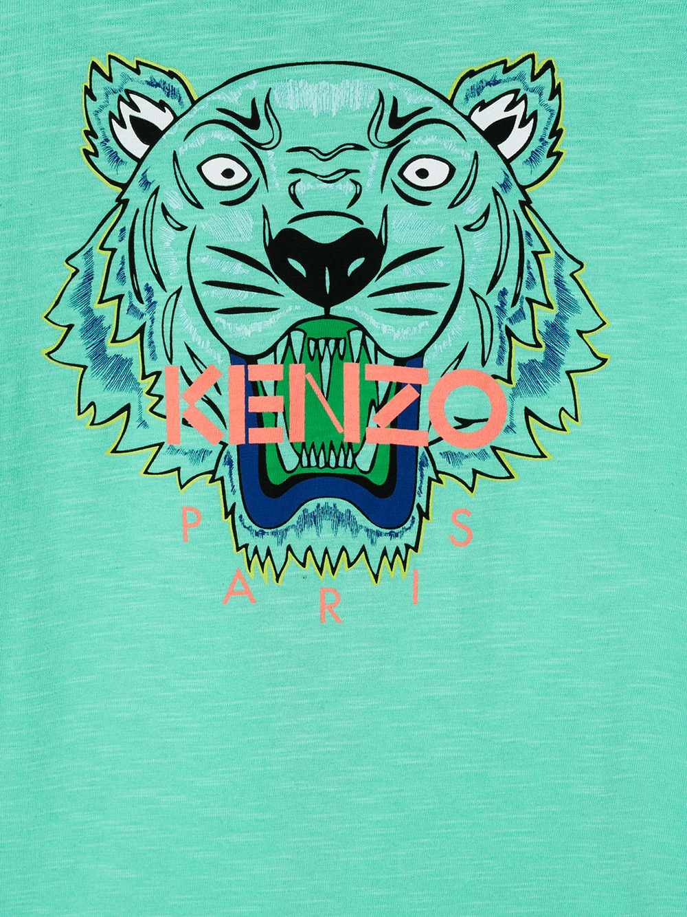 фото Kenzo kids футболка с принтом tiger