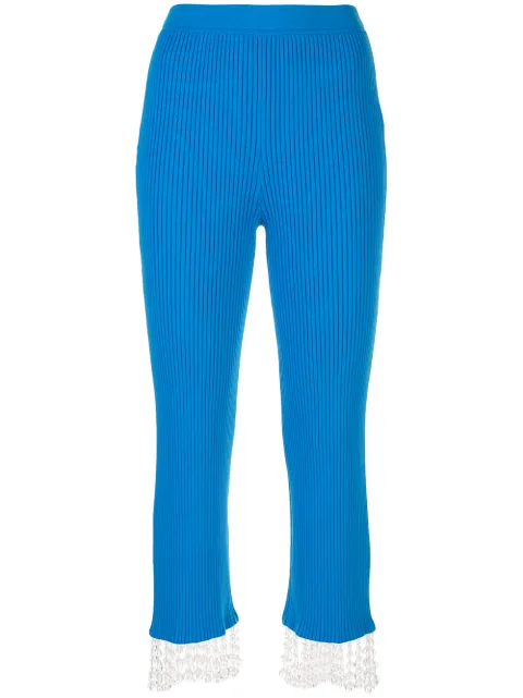 Opening Ceremony beaded knit trousers