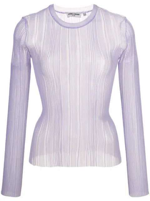 Opening Ceremony sheer ribbed top