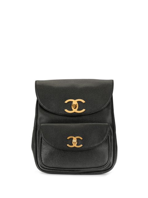 HOT SALE CHANEL 1995 CC flap backpack Women