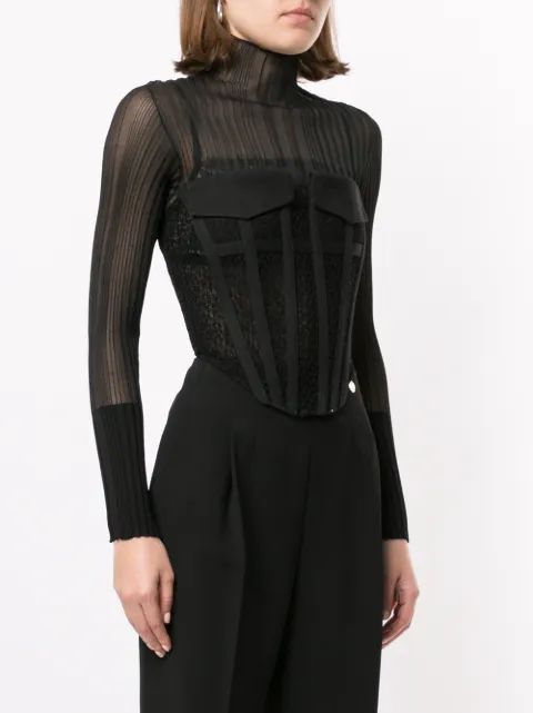 dion lee pocket bustier
