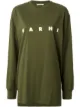 Image 1 of Marni printed logo asymmetric T-shirt