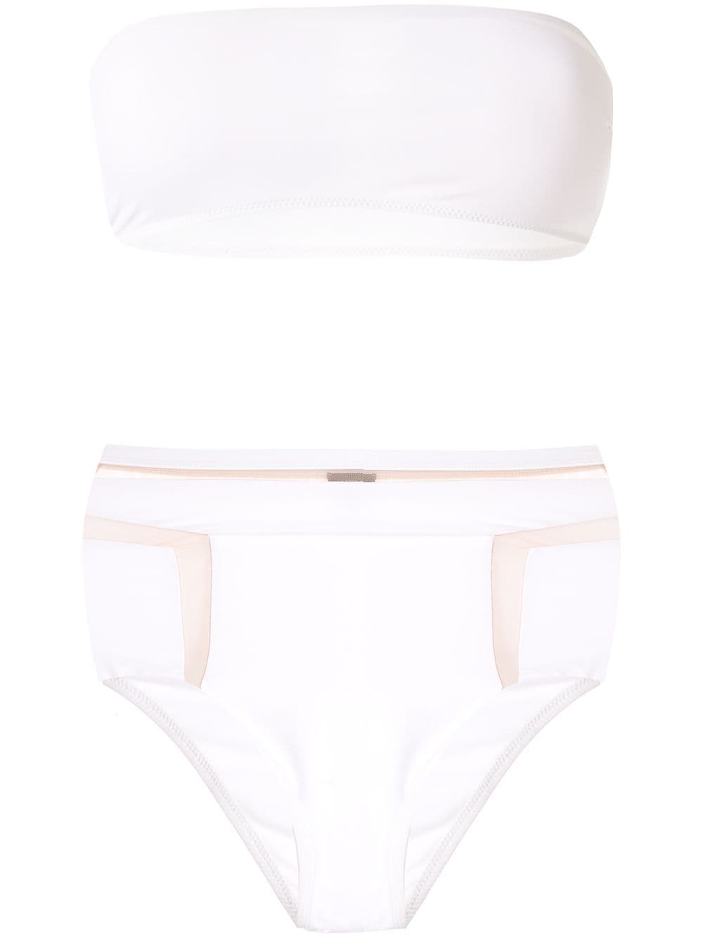 Moeva Jagger Strapless Bikini In White