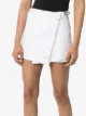 Prada safety pin-detailed mini wrap skirt