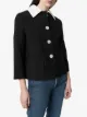 Prada contrast collar blazer