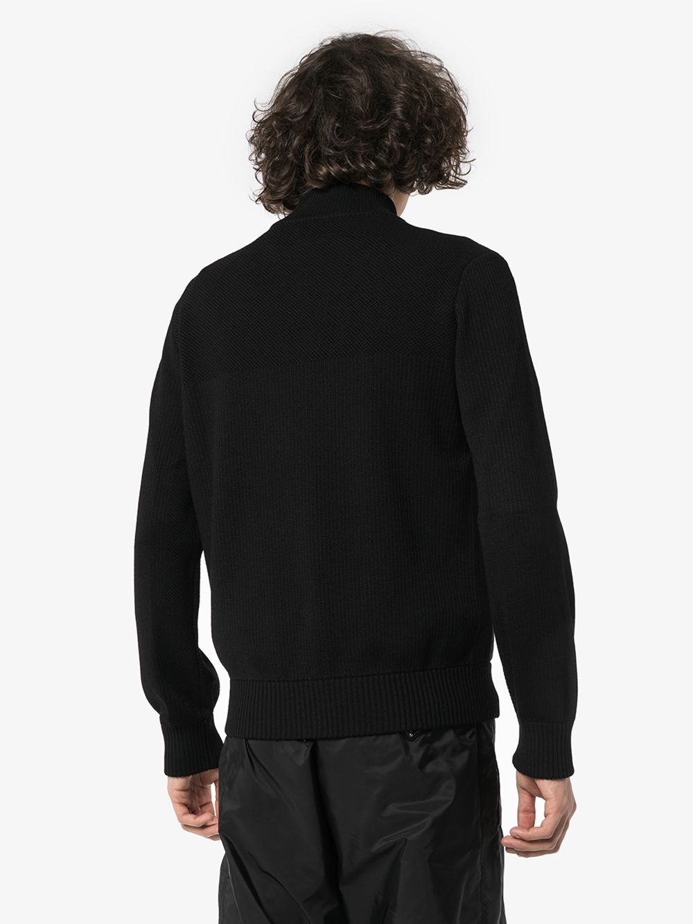 Shop Canada Goose Black Hybridge® Knit Quilted Jacket