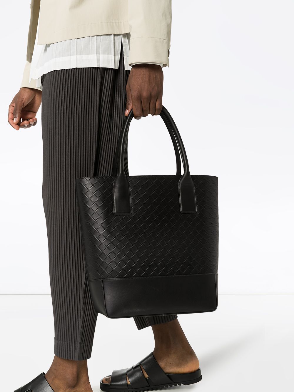 фото Bottega veneta сумка-тоут intarsio