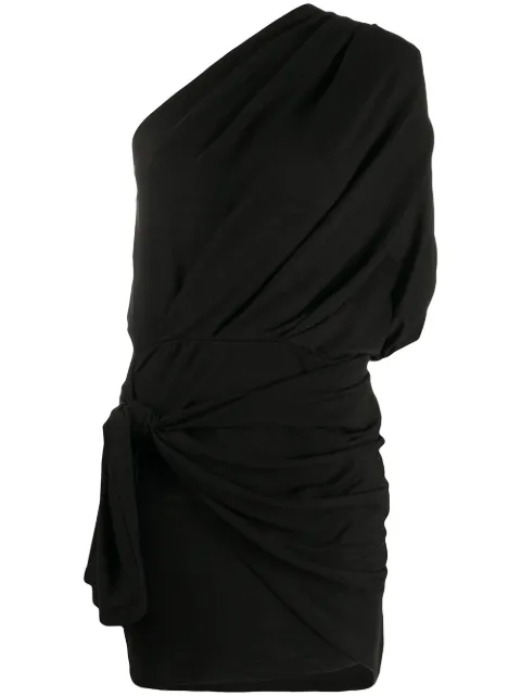 IRO asymmetric ruched mini dress