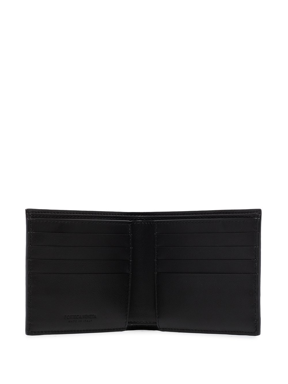 фото Bottega veneta bv intarsio bifold lthr wllt blk