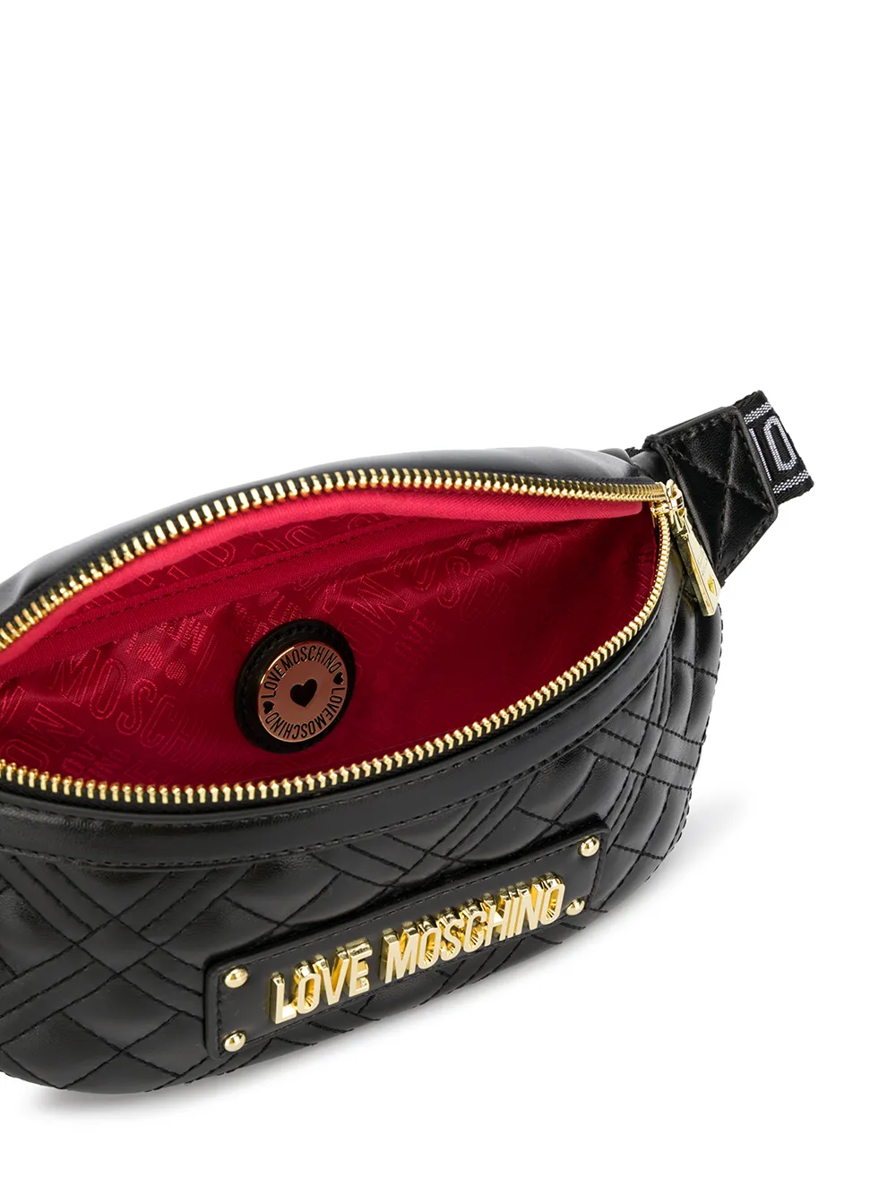 фото Love moschino quilted belt bag